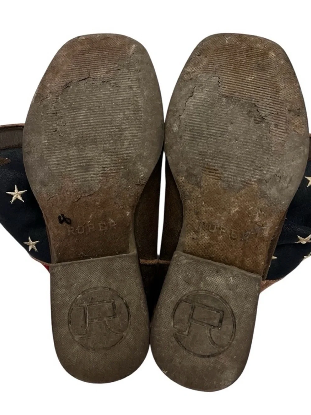 Roper Patriotic Cowboy Boots Kids 3 (Fits Women’s 5) – USA Flag Western Boots